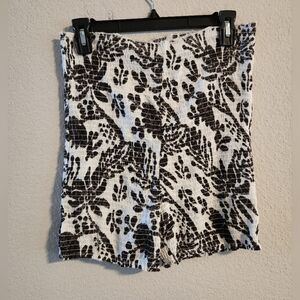 Free People High-Rise Hand Printed Maia Ruched Lounge Shorts size large